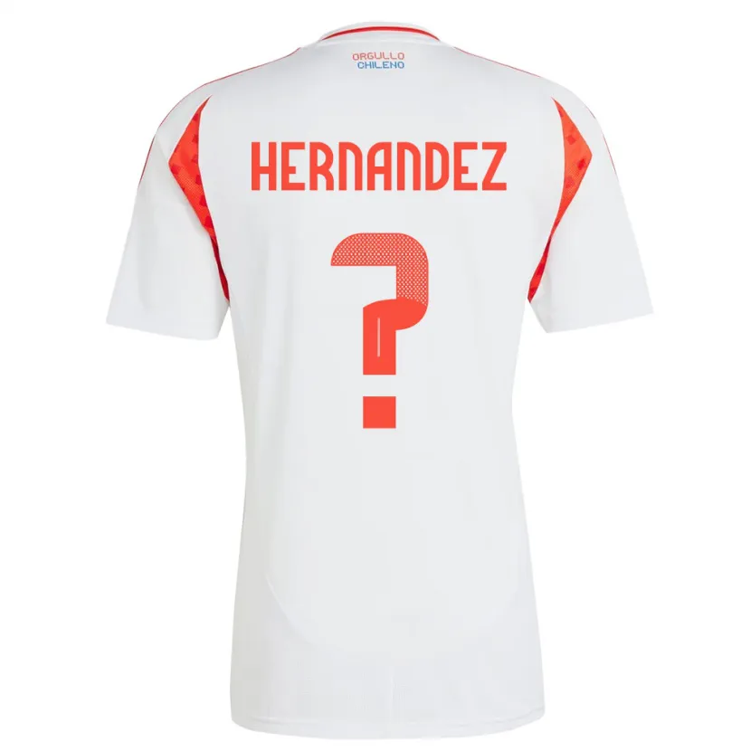 Danxen Kinder Chile Camilo Hernández #0 Weiß Auswärtstrikot Trikot 24-26 T-Shirt Schweiz