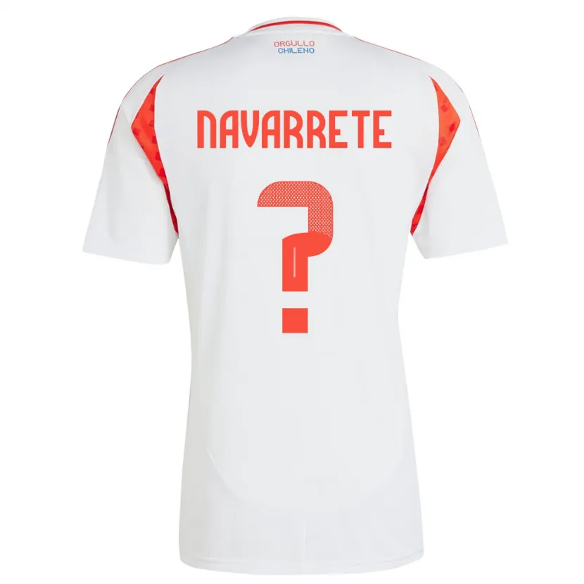 Danxen Kinder Chile Sebastián Navarrete #0 Weiß Auswärtstrikot Trikot 24-26 T-Shirt Schweiz