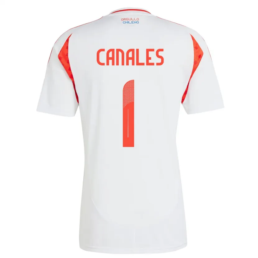 Danxen Kinder Chile Antonia Canales #1 Weiß Auswärtstrikot Trikot 24-26 T-Shirt Schweiz
