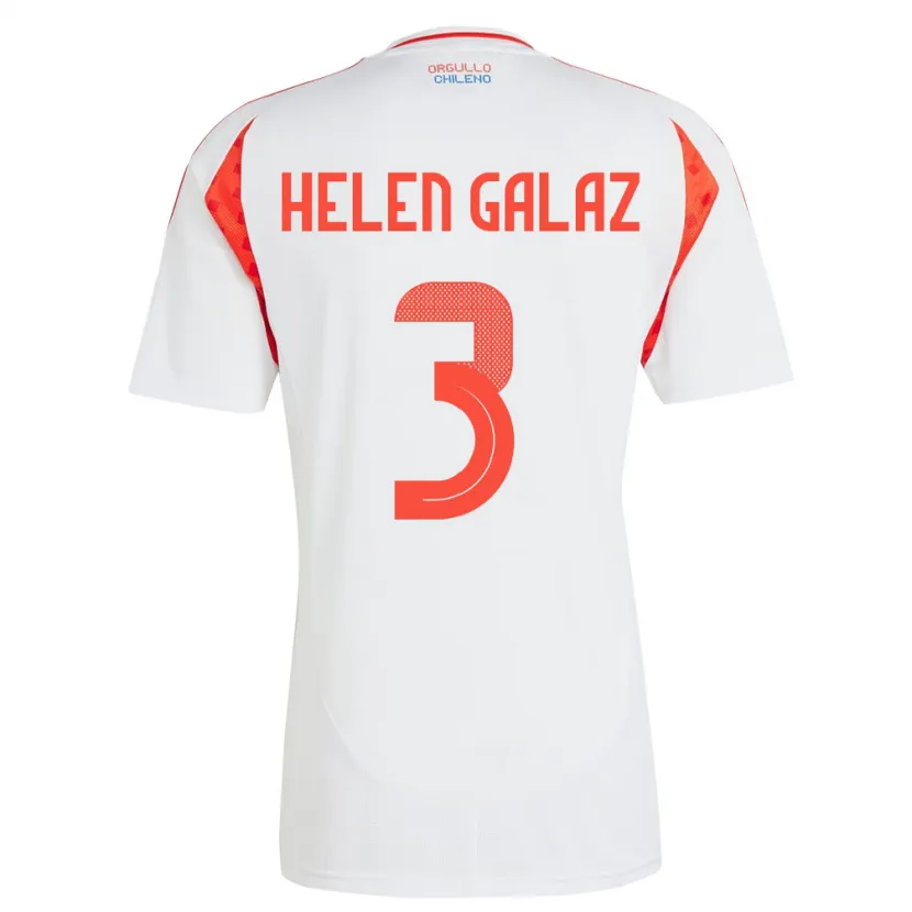 Danxen Kinder Chile Su Helen Galaz #3 Weiß Auswärtstrikot Trikot 24-26 T-Shirt Schweiz