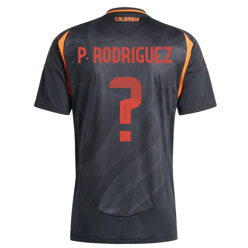 Danxen Kinder Kolumbien Pedro Rodríguez #0 Schwarz Auswärtstrikot Trikot 24-26 T-Shirt Schweiz