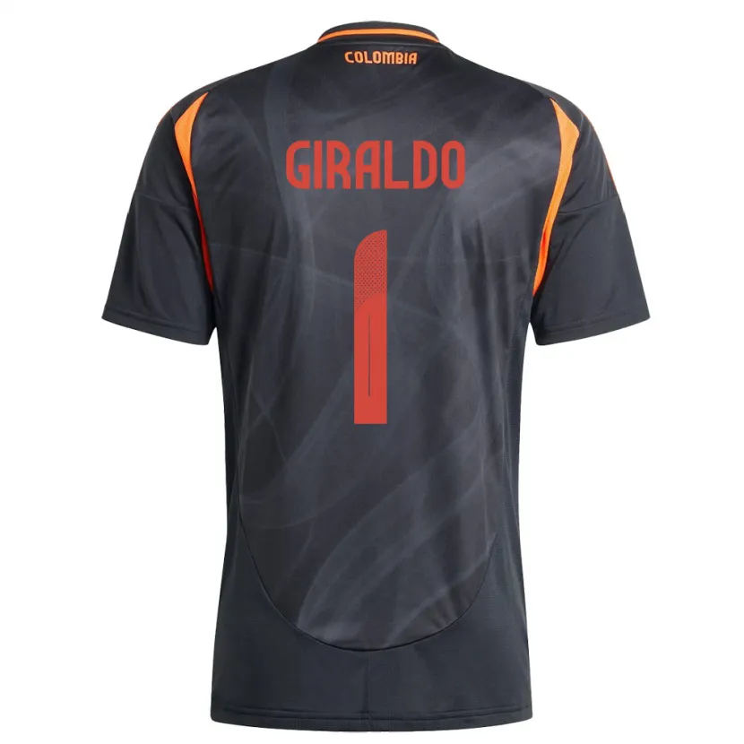 Danxen Kinder Kolumbien Natalia Giraldo #1 Schwarz Auswärtstrikot Trikot 24-26 T-Shirt Schweiz