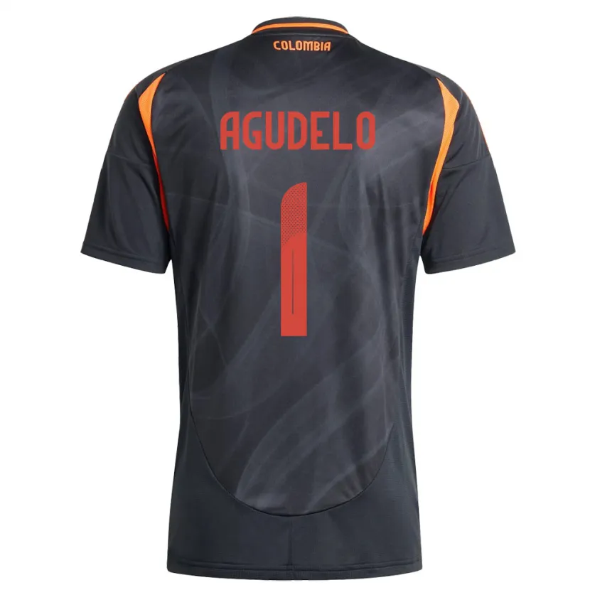 Danxen Kinder Kolumbien Luisa Agudelo #1 Schwarz Auswärtstrikot Trikot 24-26 T-Shirt Schweiz