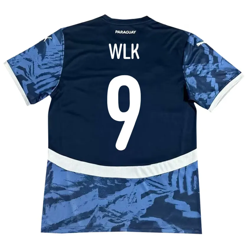 Danxen Kinder Paraguay Allan Wlk #9 Blau Auswärtstrikot Trikot 24-26 T-Shirt Schweiz