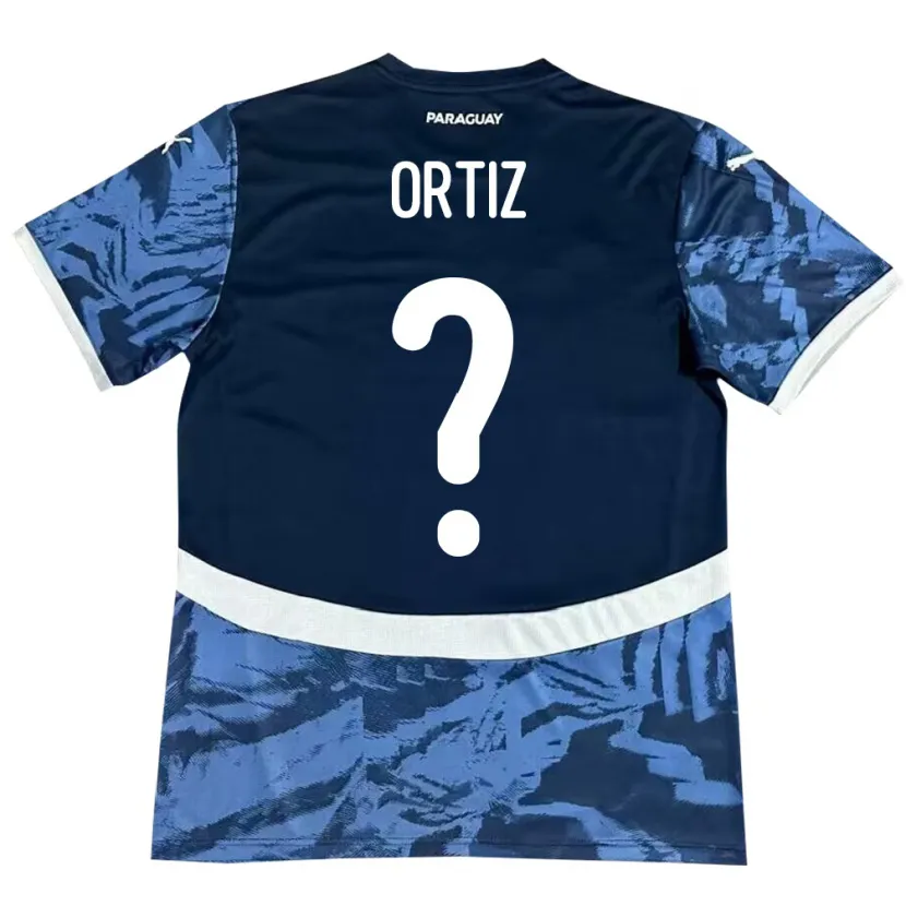 Danxen Kinder Paraguay Rolando Ortíz #0 Blau Auswärtstrikot Trikot 24-26 T-Shirt Schweiz