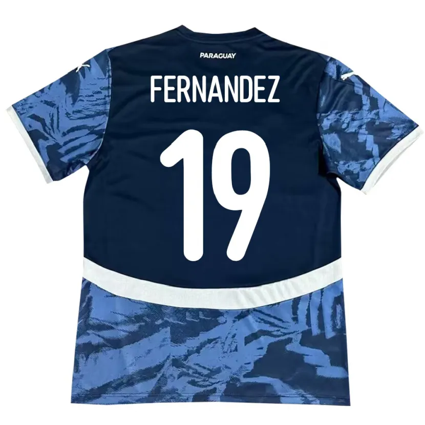 Danxen Kinder Paraguay Rebeca Fernández #19 Blau Auswärtstrikot Trikot 24-26 T-Shirt Schweiz