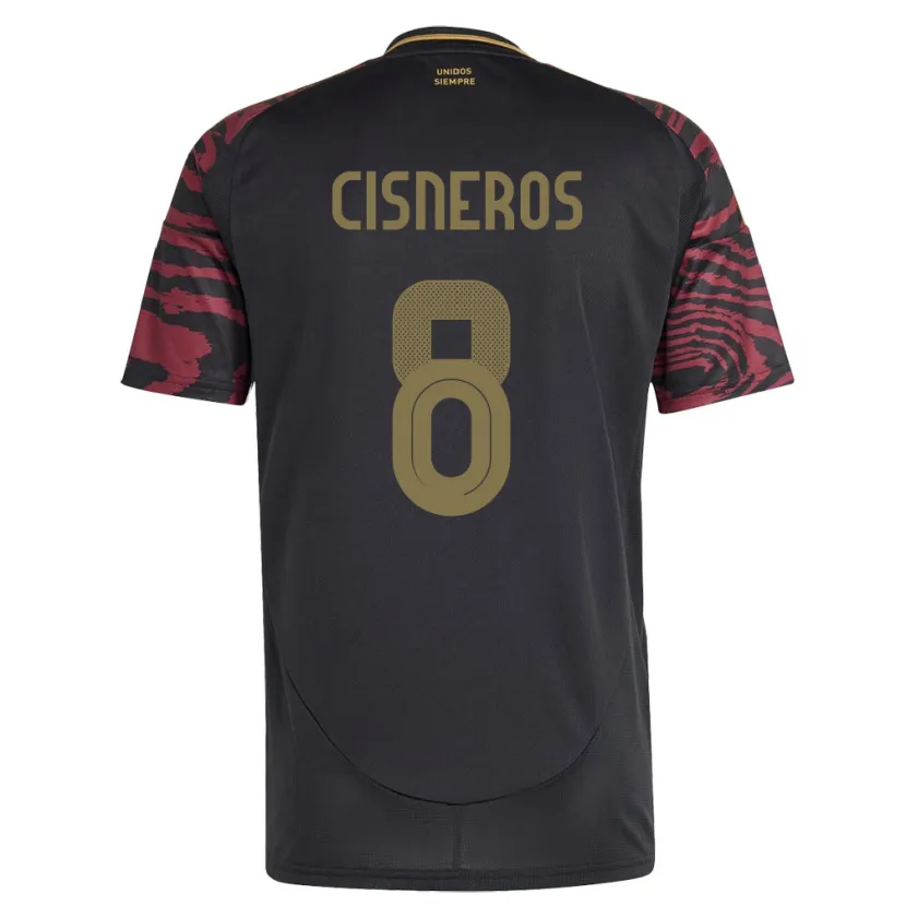 Danxen Kinder Peru Geraldine Cisneros #8 Schwarz Auswärtstrikot Trikot 24-26 T-Shirt Schweiz