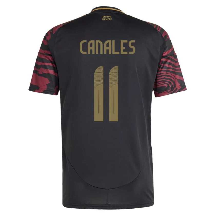 Danxen Kinder Peru Xioczana Canales #11 Schwarz Auswärtstrikot Trikot 24-26 T-Shirt Schweiz
