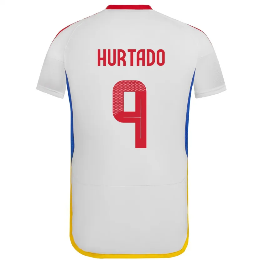 Danxen Kinder Venezuela Jan Hurtado #9 Weiß Auswärtstrikot Trikot 24-26 T-Shirt Schweiz