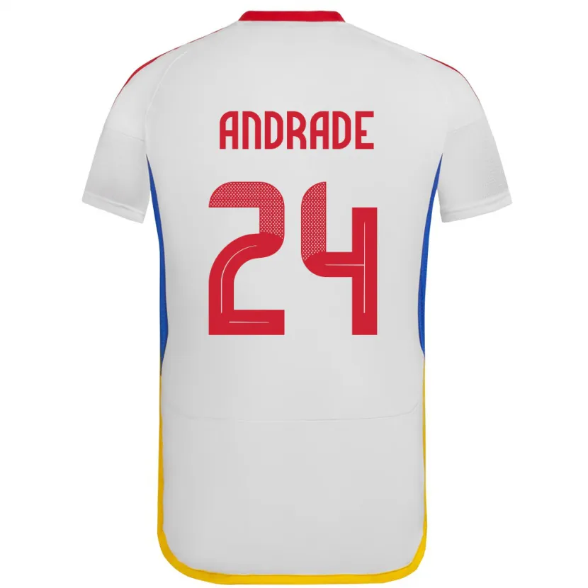 Danxen Kinder Venezuela Kervin Andrade #24 Weiß Auswärtstrikot Trikot 24-26 T-Shirt Schweiz