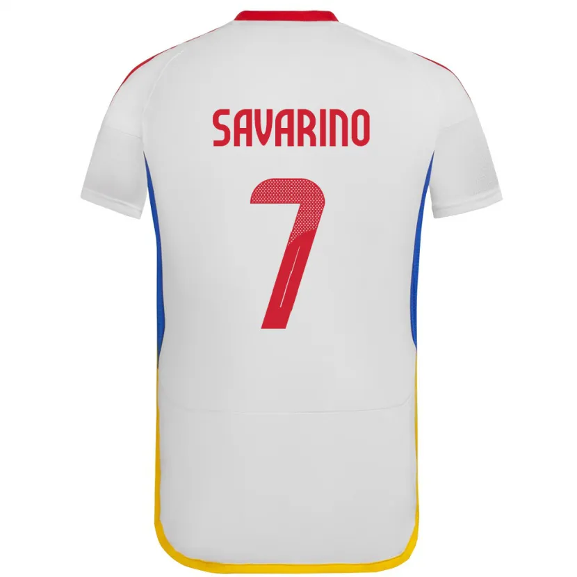 Danxen Kinder Venezuela Jefferson Savarino #7 Weiß Auswärtstrikot Trikot 24-26 T-Shirt Schweiz