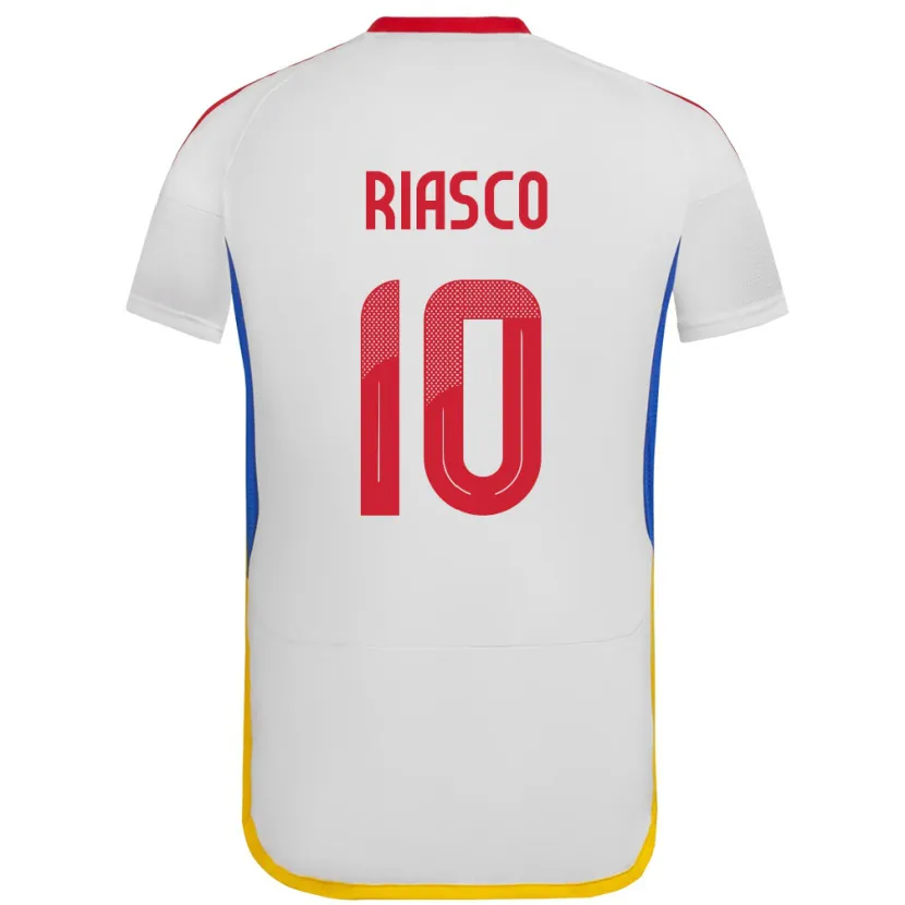Danxen Kinder Venezuela José Riasco #10 Weiß Auswärtstrikot Trikot 24-26 T-Shirt Schweiz