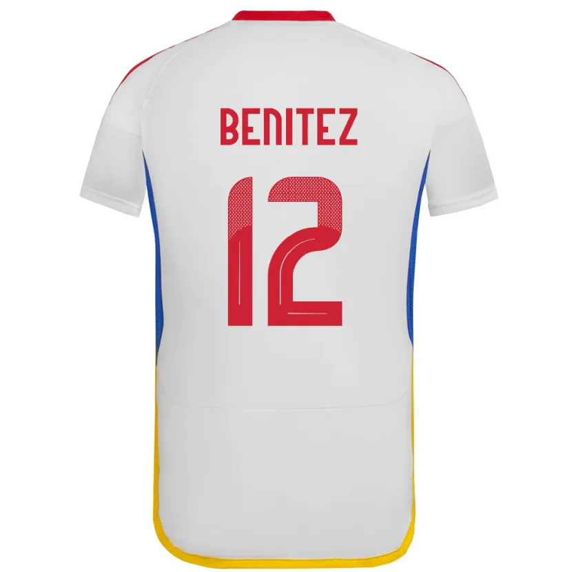 Danxen Kinder Venezuela Frankarlos Benítez #12 Weiß Auswärtstrikot Trikot 24-26 T-Shirt Schweiz