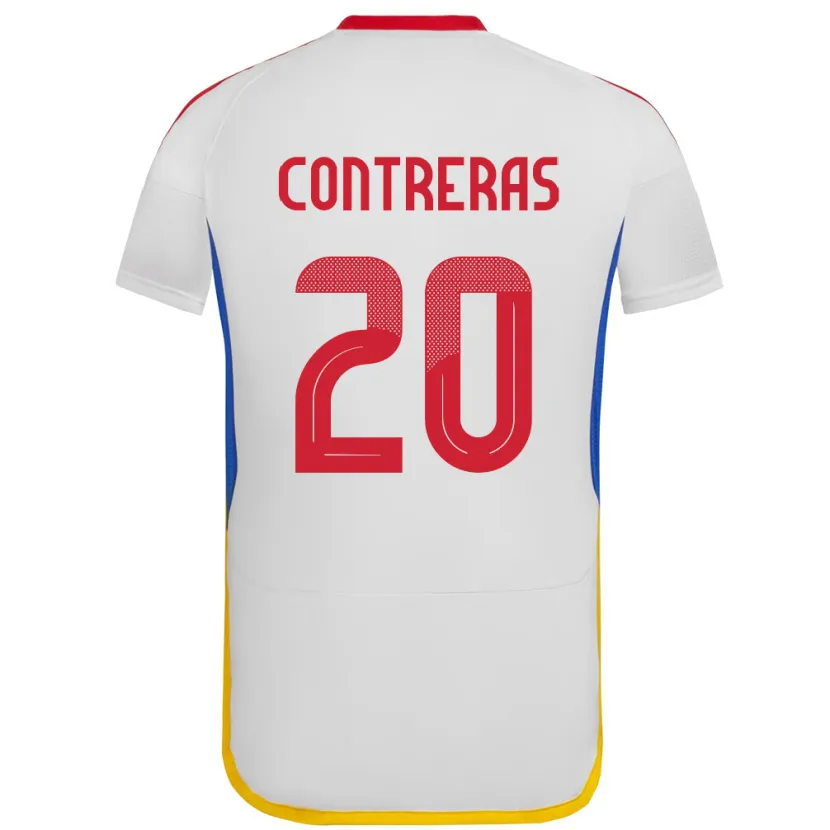 Danxen Kinder Venezuela Anderson Contreras #20 Weiß Auswärtstrikot Trikot 24-26 T-Shirt Schweiz