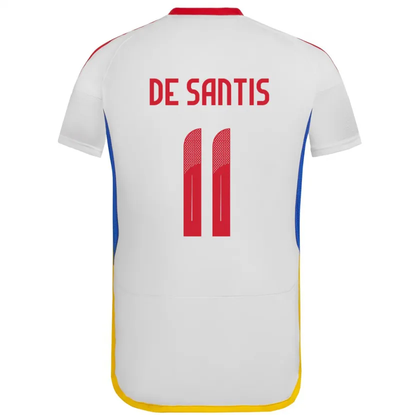 Danxen Kinder Venezuela Jeriel De Santis #11 Weiß Auswärtstrikot Trikot 24-26 T-Shirt Schweiz
