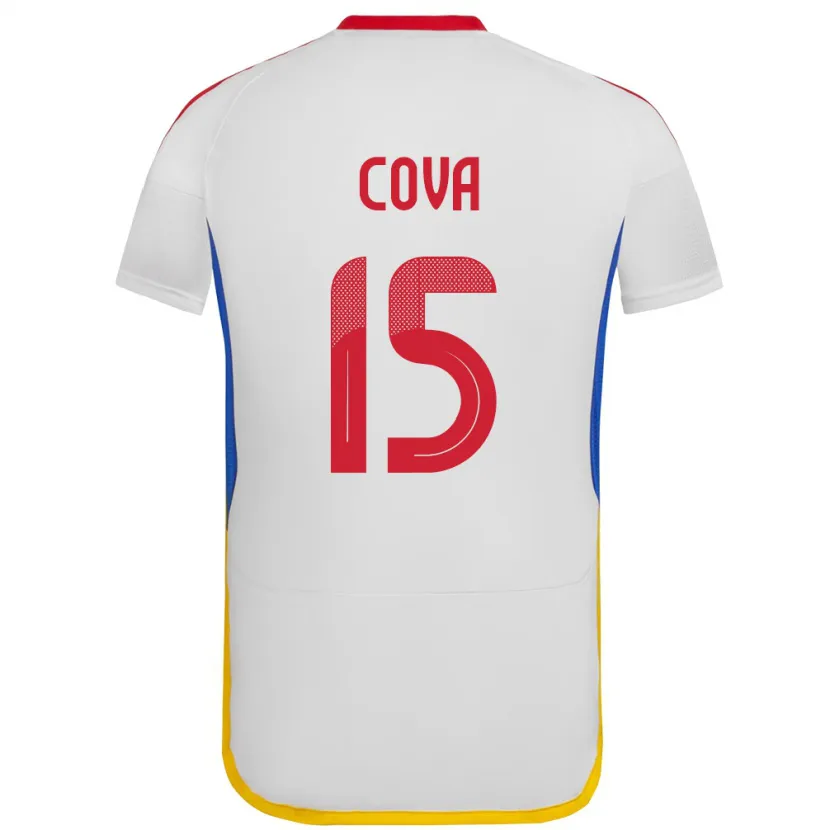 Danxen Kinder Venezuela Adrián Cova #15 Weiß Auswärtstrikot Trikot 24-26 T-Shirt Schweiz