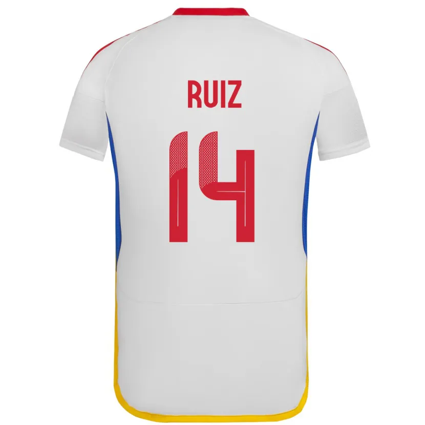 Danxen Kinder Venezuela Maicol Ruiz #14 Weiß Auswärtstrikot Trikot 24-26 T-Shirt Schweiz