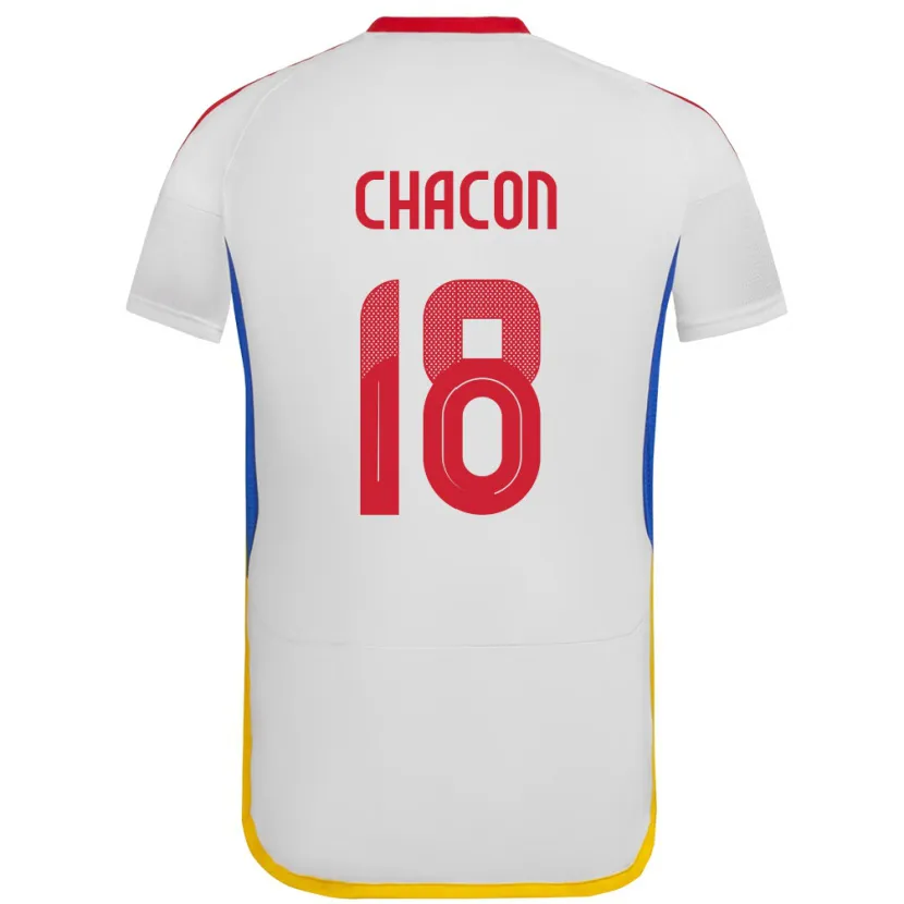 Danxen Kinder Venezuela Yerson Chacón #18 Weiß Auswärtstrikot Trikot 24-26 T-Shirt Schweiz