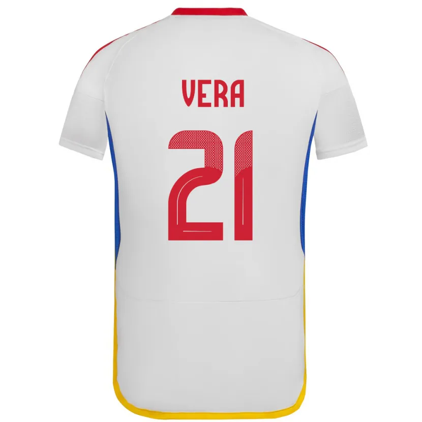 Danxen Kinder Venezuela Andry Vera #21 Weiß Auswärtstrikot Trikot 24-26 T-Shirt Schweiz