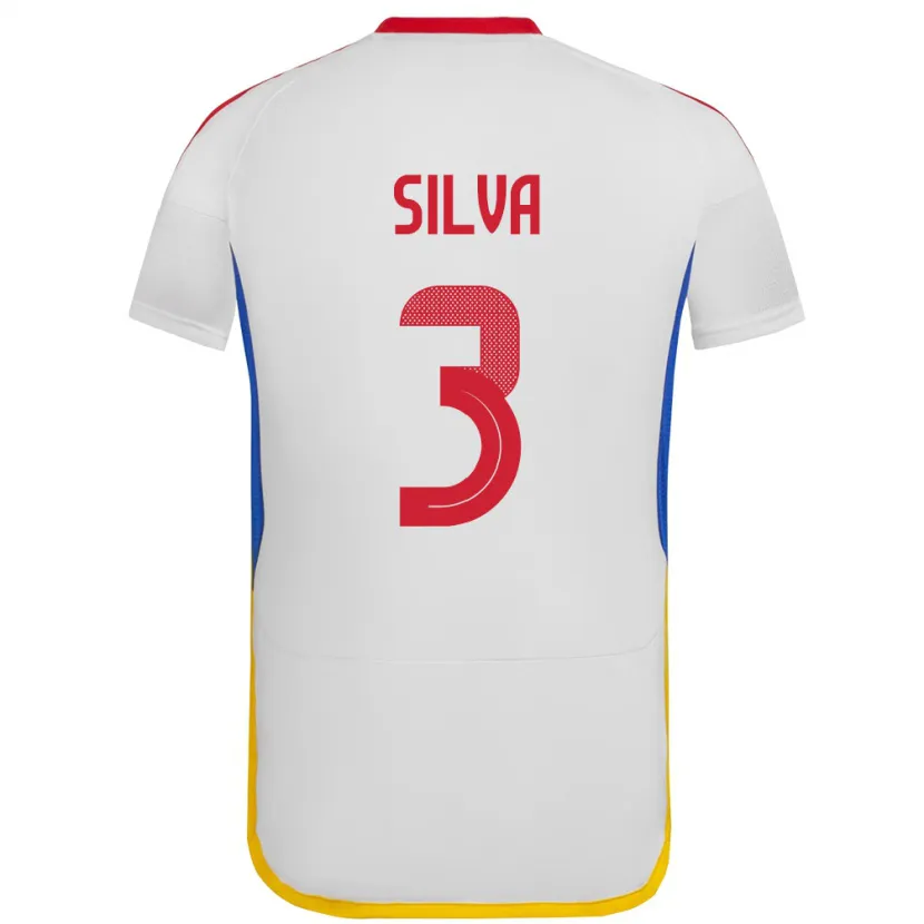 Danxen Kinder Venezuela Santiago Silva #3 Weiß Auswärtstrikot Trikot 24-26 T-Shirt Schweiz