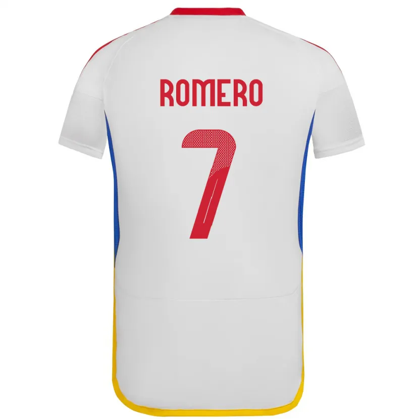 Danxen Kinder Venezuela Leenhan Romero #7 Weiß Auswärtstrikot Trikot 24-26 T-Shirt Schweiz