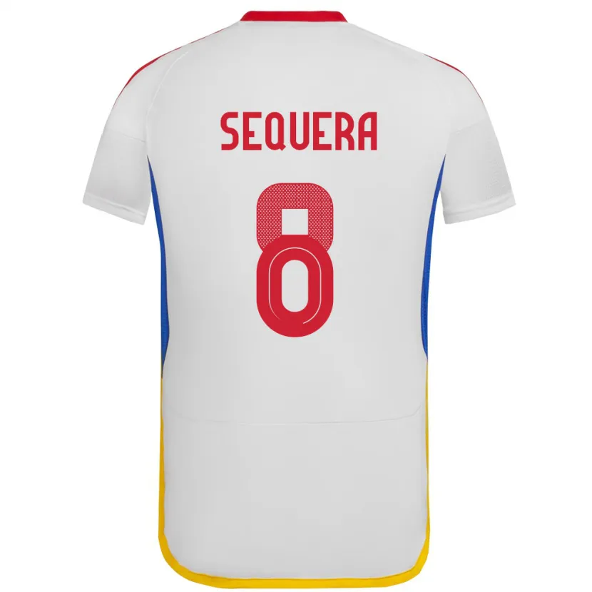 Danxen Kinder Venezuela Giovanny Sequera #8 Weiß Auswärtstrikot Trikot 24-26 T-Shirt Schweiz