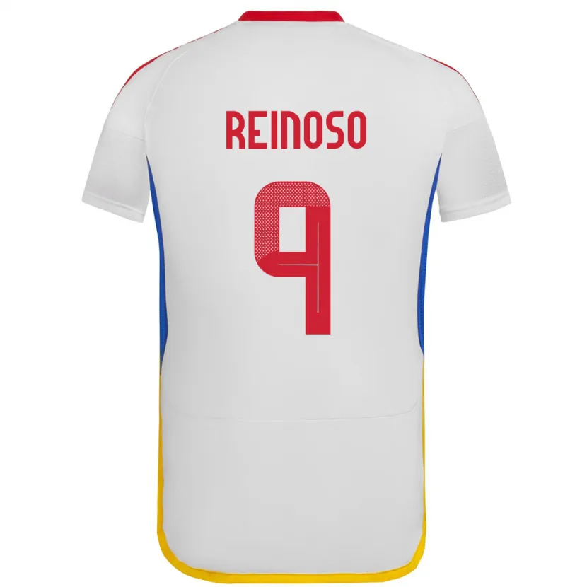 Danxen Kinder Venezuela Lucciano Reinoso #9 Weiß Auswärtstrikot Trikot 24-26 T-Shirt Schweiz