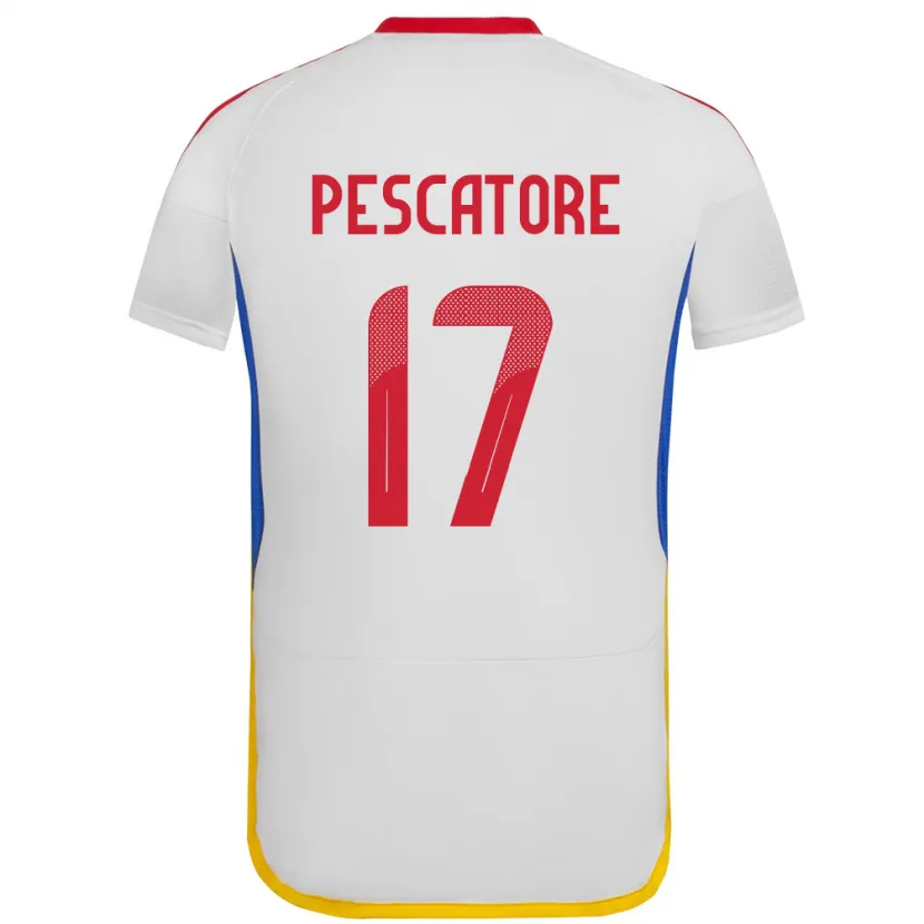 Danxen Kinder Venezuela Camila Pescatore #17 Weiß Auswärtstrikot Trikot 24-26 T-Shirt Schweiz