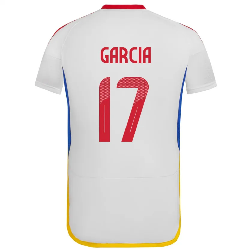 Danxen Kinder Venezuela Gabriela García #17 Weiß Auswärtstrikot Trikot 24-26 T-Shirt Schweiz