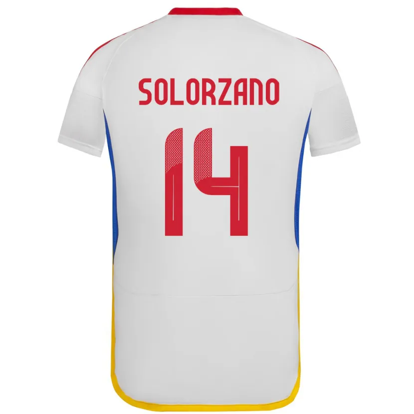 Danxen Kinder Venezuela Fabiola Solórzano #14 Weiß Auswärtstrikot Trikot 24-26 T-Shirt Schweiz