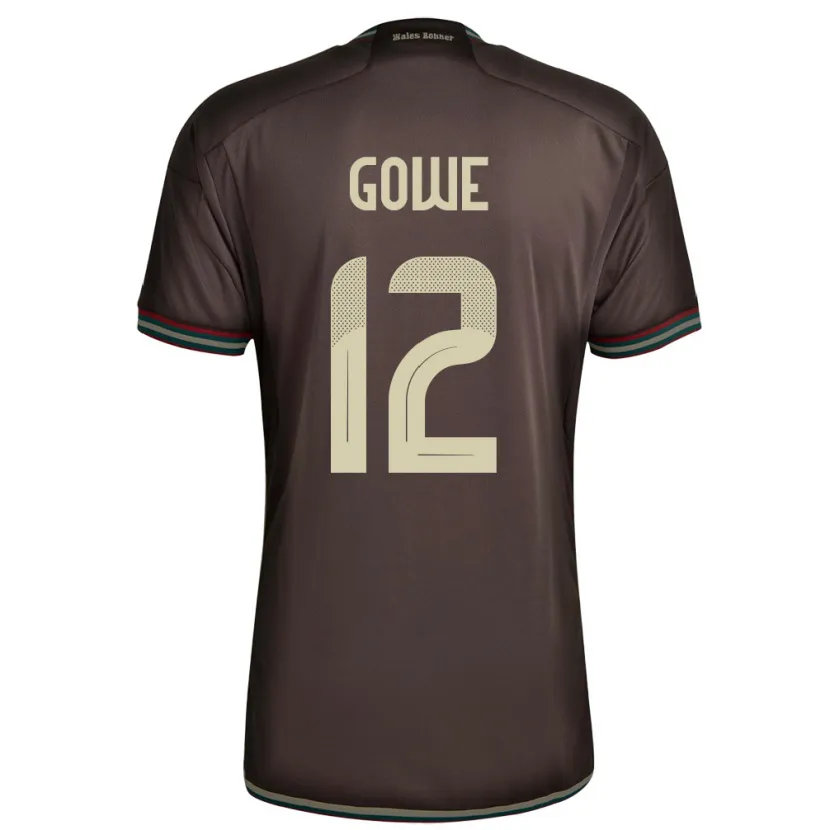 Danxen Kinder Jamaika Tyrese Gowe #12 Nachtbraun Auswärtstrikot Trikot 24-26 T-Shirt Schweiz