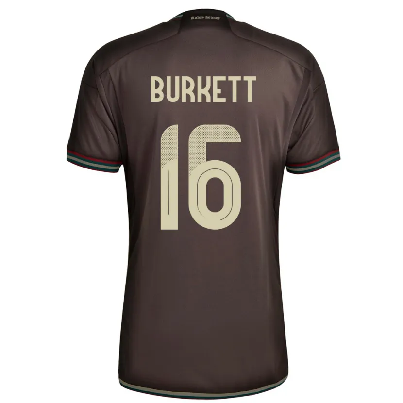 Danxen Kinder Jamaika Brian Burkett #16 Nachtbraun Auswärtstrikot Trikot 24-26 T-Shirt Schweiz