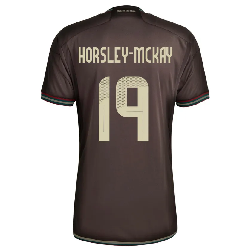Danxen Kinder Jamaika Kyron Horsley-Mckay #19 Nachtbraun Auswärtstrikot Trikot 24-26 T-Shirt Schweiz