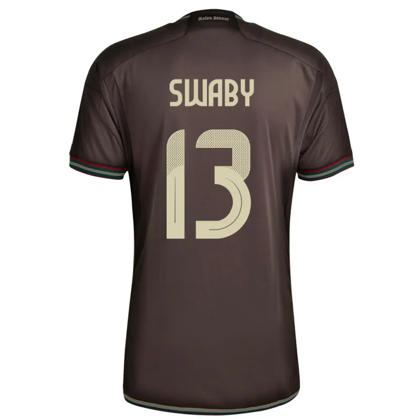 Danxen Kinder Jamaika Allyson Swaby #13 Nachtbraun Auswärtstrikot Trikot 24-26 T-Shirt Schweiz