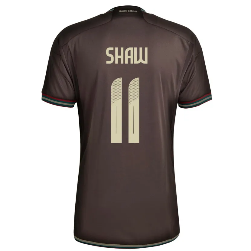 Danxen Kinder Jamaika Khadija Shaw #11 Nachtbraun Auswärtstrikot Trikot 24-26 T-Shirt Schweiz