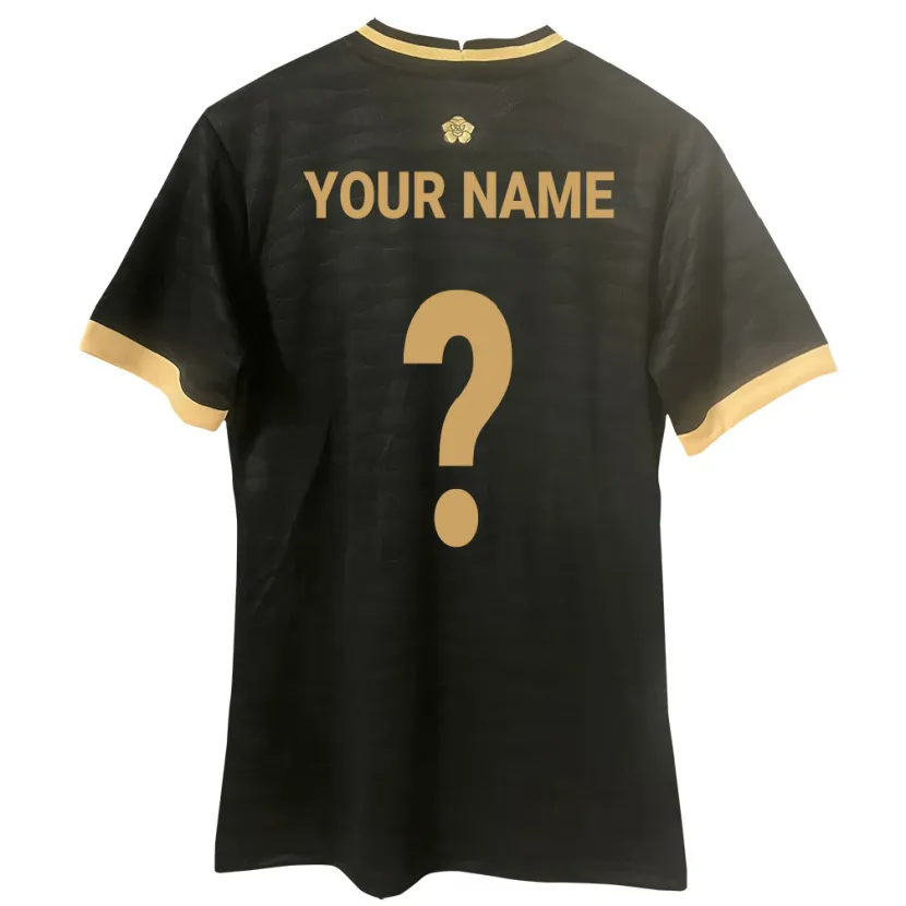 Danxen Kinder Panama Ihren Namen #0 Schwarz Auswärtstrikot Trikot 24-26 T-Shirt Schweiz