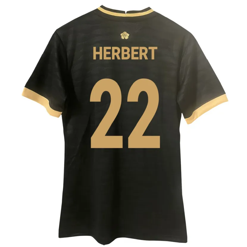 Danxen Kinder Panama Antony Herbert #22 Schwarz Auswärtstrikot Trikot 24-26 T-Shirt Schweiz