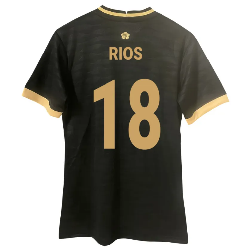 Danxen Kinder Panama Héctor Ríos #18 Schwarz Auswärtstrikot Trikot 24-26 T-Shirt Schweiz