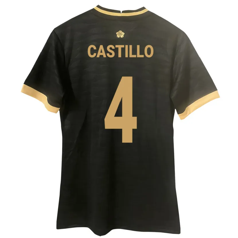 Danxen Kinder Panama Katherine Castillo #4 Schwarz Auswärtstrikot Trikot 24-26 T-Shirt Schweiz
