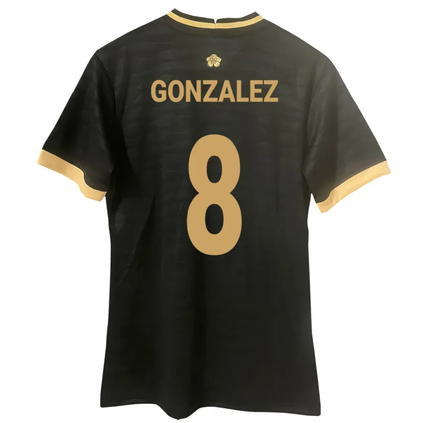 Danxen Kinder Panama Schiandra González #8 Schwarz Auswärtstrikot Trikot 24-26 T-Shirt Schweiz