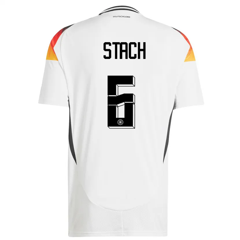 Danxen Herren Deutschland Anton Stach #6 Weiß Heimtrikot Trikot 24-26 T-Shirt Schweiz