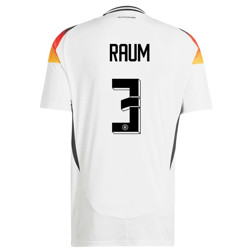 Danxen Herren Deutschland David Raum #3 Weiß Heimtrikot Trikot 24-26 T-Shirt Schweiz