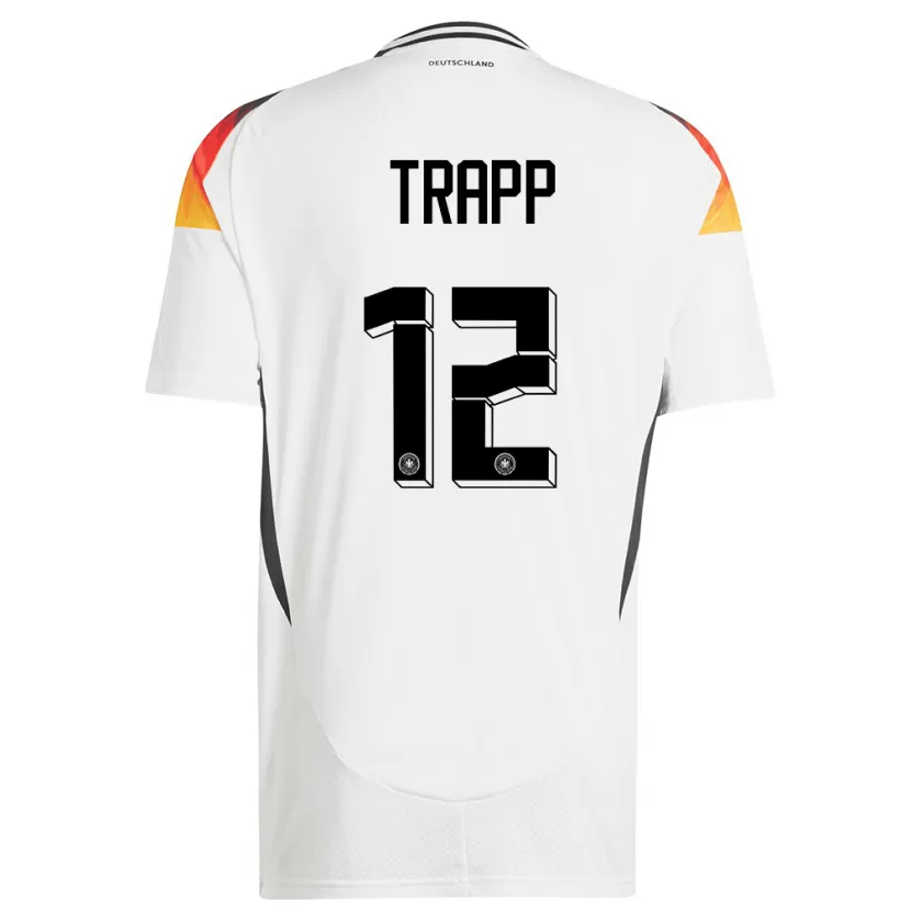 Danxen Herren Deutschland Kevin Trapp #12 Weiß Heimtrikot Trikot 24-26 T-Shirt Schweiz