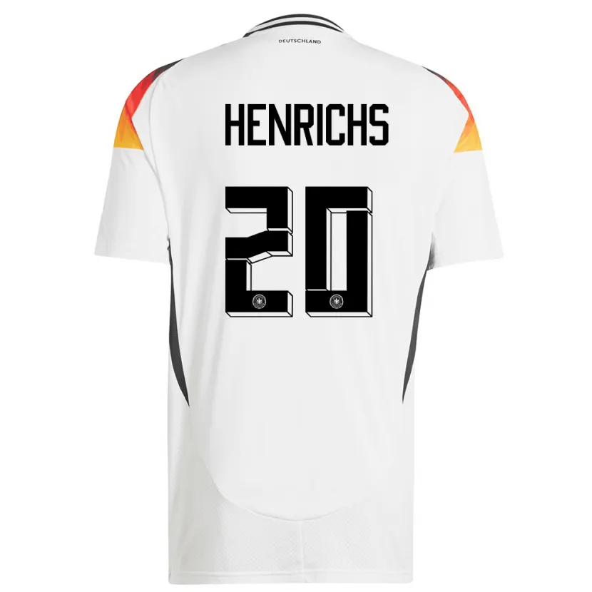 Danxen Herren Deutschland Benjamin Henrichs #20 Weiß Heimtrikot Trikot 24-26 T-Shirt Schweiz