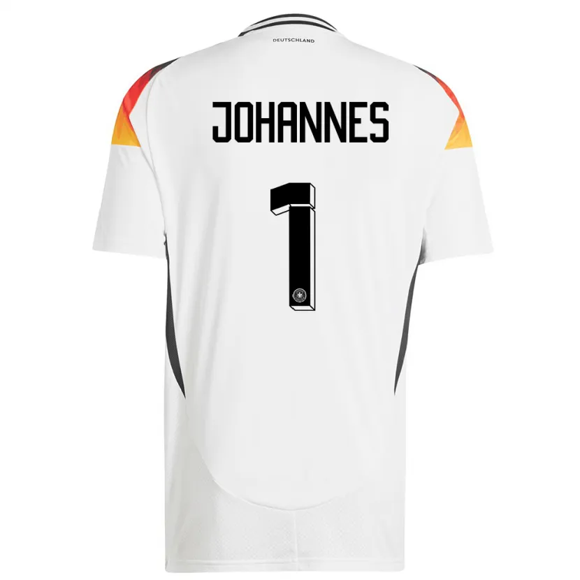 Danxen Herren Deutschland Stina Johannes #1 Weiß Heimtrikot Trikot 24-26 T-Shirt Schweiz