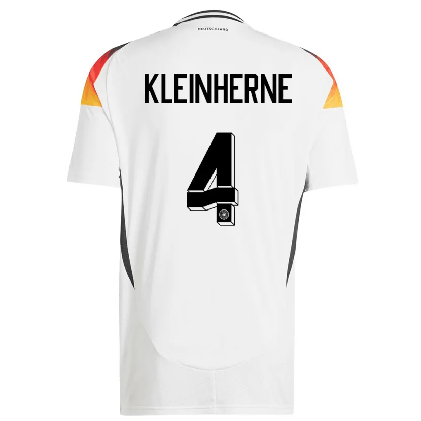 Danxen Herren Deutschland Sophia Kleinherne #4 Weiß Heimtrikot Trikot 24-26 T-Shirt Schweiz