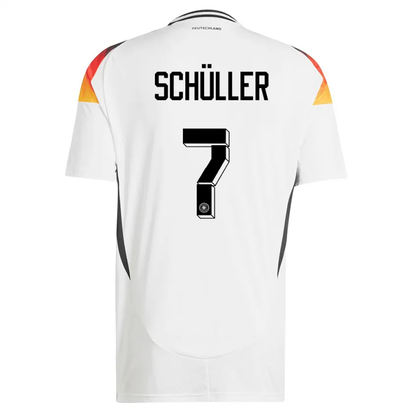 Danxen Herren Deutschland Lea Schuller #7 Weiß Heimtrikot Trikot 24-26 T-Shirt Schweiz