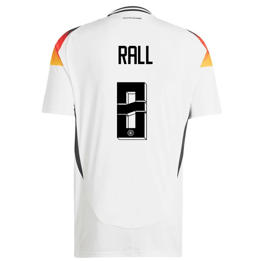 Danxen Herren Deutschland Maximiliane Rall #8 Weiß Heimtrikot Trikot 24-26 T-Shirt Schweiz