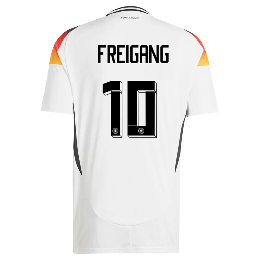 Danxen Herren Deutschland Laura Freigang #10 Weiß Heimtrikot Trikot 24-26 T-Shirt Schweiz