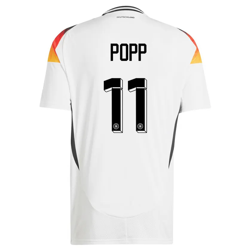 Danxen Herren Deutschland Alexandra Popp #11 Weiß Heimtrikot Trikot 24-26 T-Shirt Schweiz